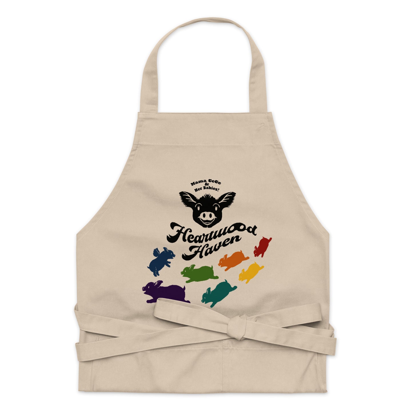 HEARTWOOD HAVEN - Mama CeCe & Her Babies - Organic cotton apron
