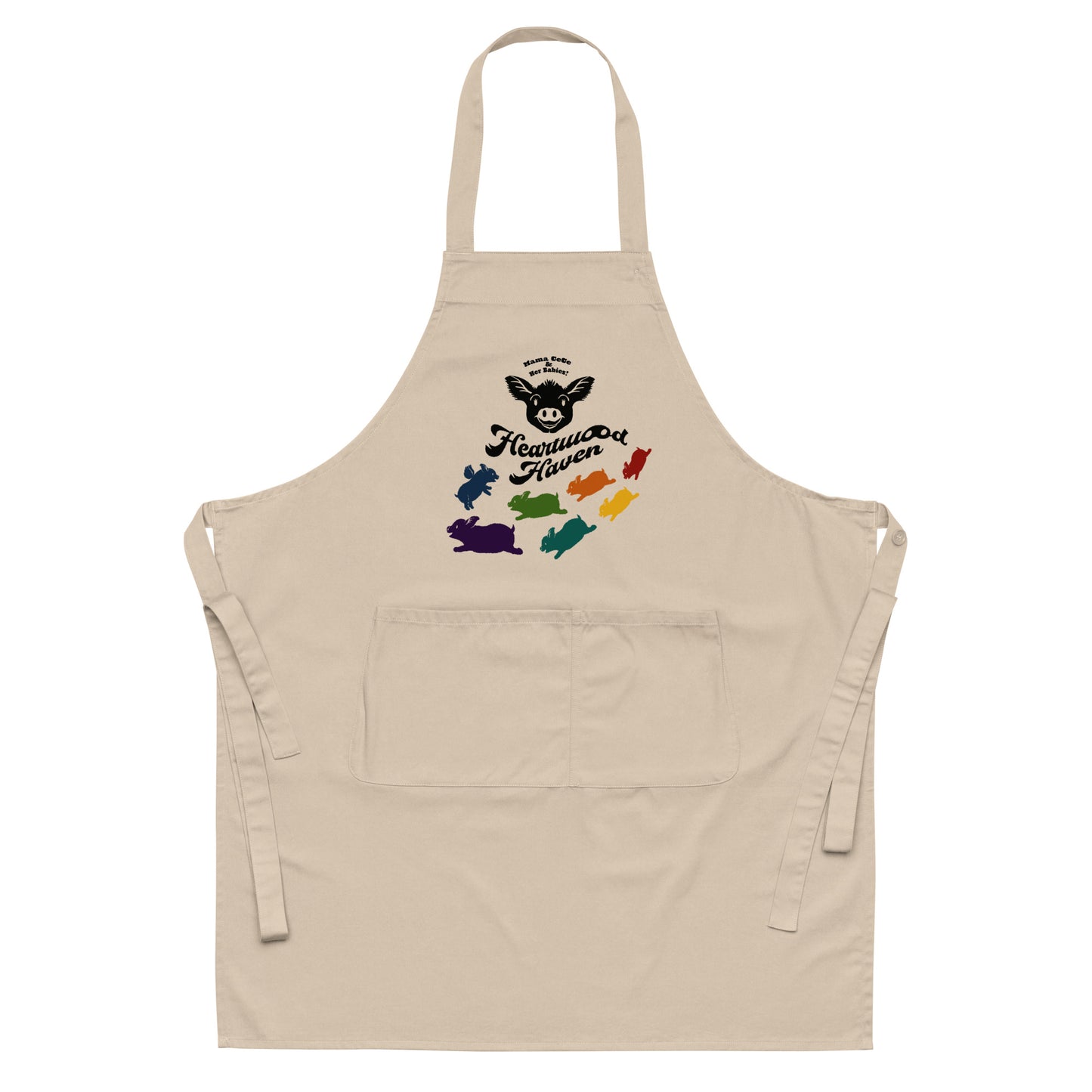 HEARTWOOD HAVEN - Mama CeCe & Her Babies - Organic cotton apron