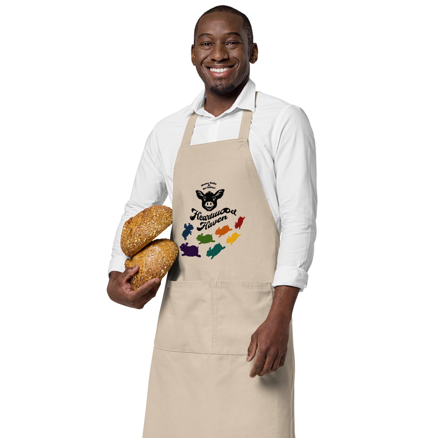 HEARTWOOD HAVEN - Mama CeCe & Her Babies - Organic cotton apron