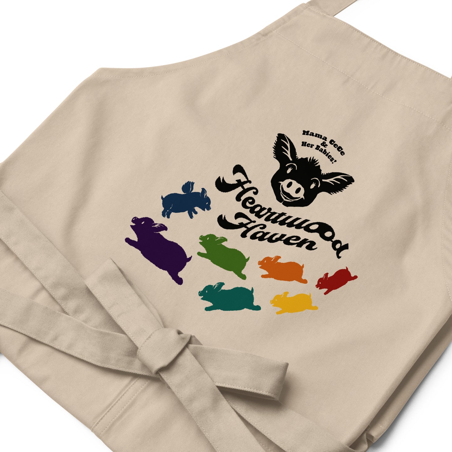 HEARTWOOD HAVEN - Mama CeCe & Her Babies - Organic cotton apron
