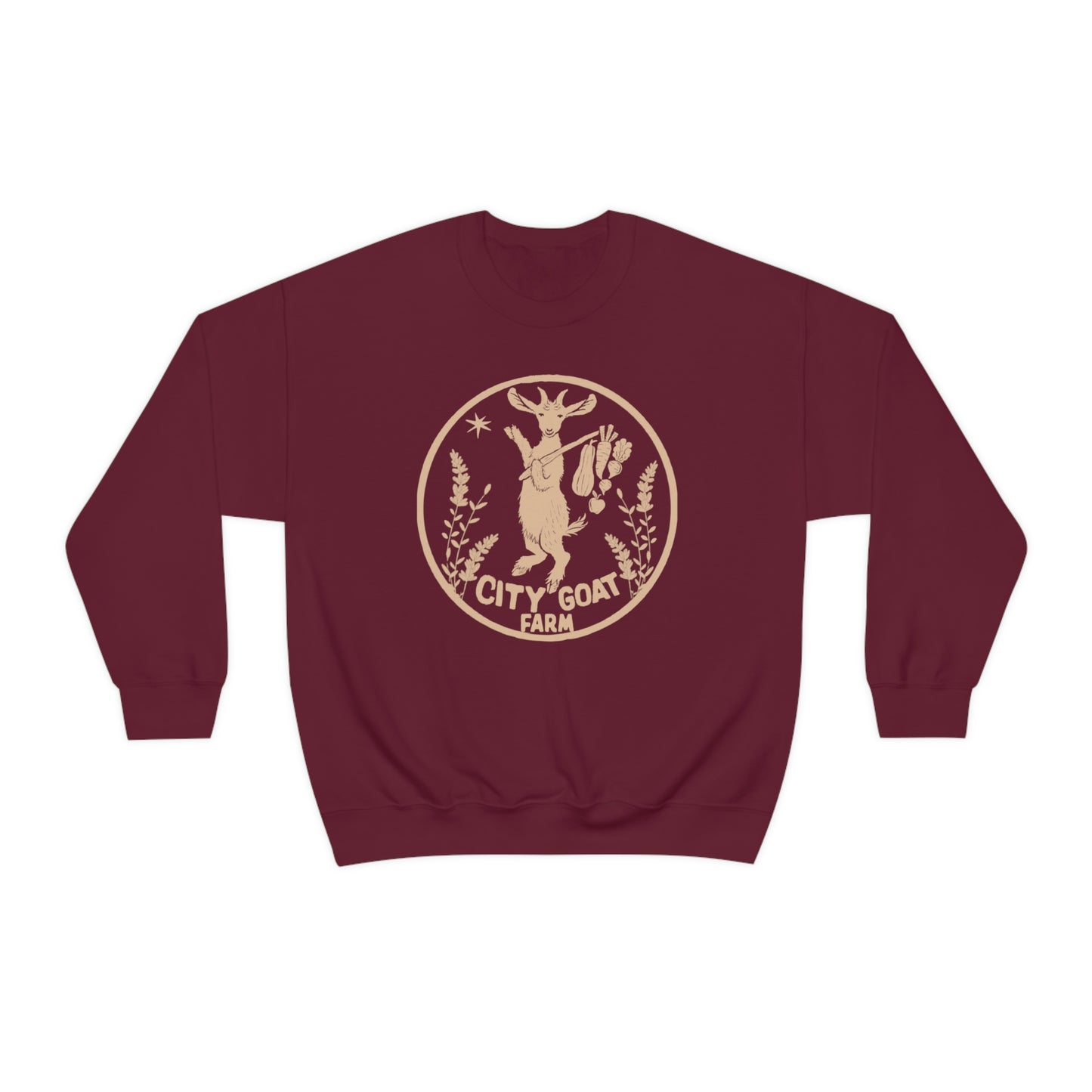 CITY GOAT FARM - GUIDING STAR - Unisex Heavy Blend™ Crewneck Sweatshirt