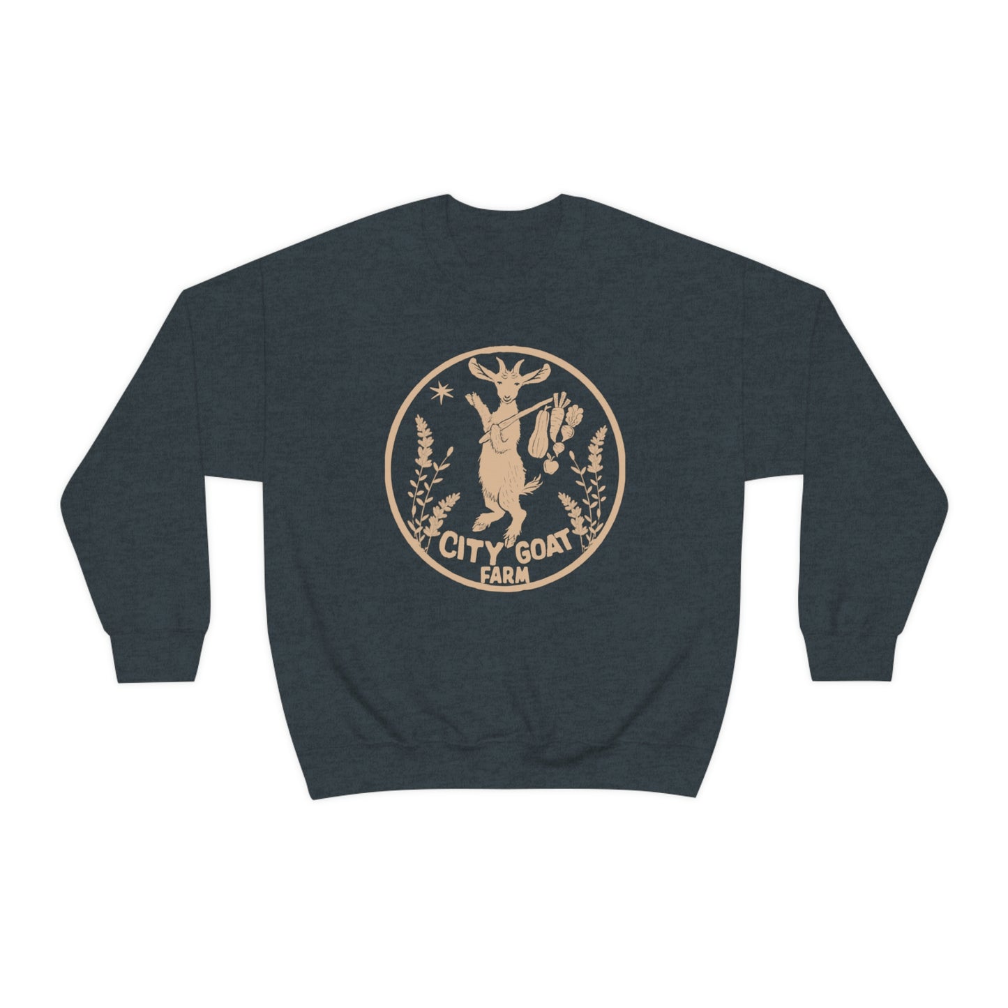 CITY GOAT FARM - GUIDING STAR - Unisex Heavy Blend™ Crewneck Sweatshirt