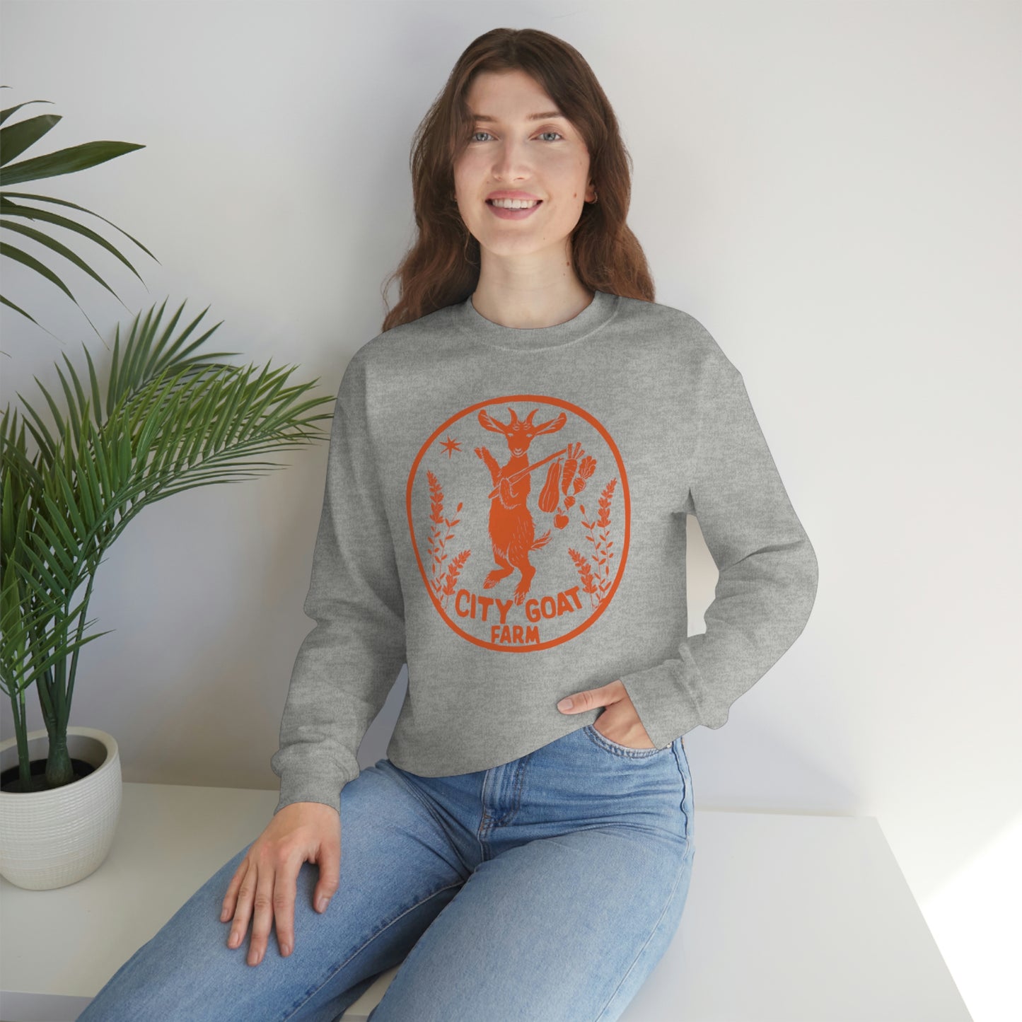 CITY GOAT FARM - GUIDING STAR - Unisex Heavy Blend™ Crewneck Sweatshirt