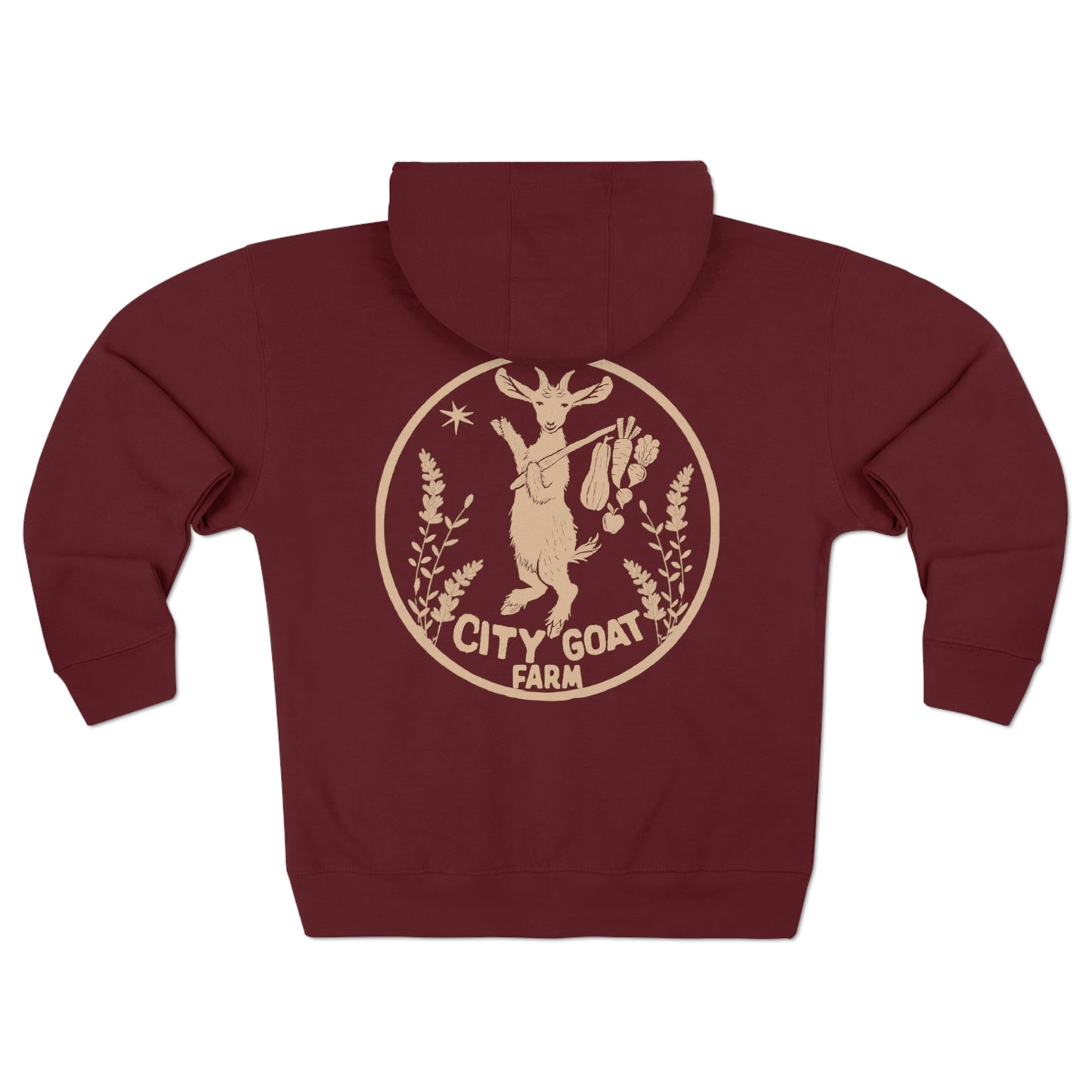 CITY GOAT FARM - GUIDING STAR - Unisex Premium Full Zip Hoodie