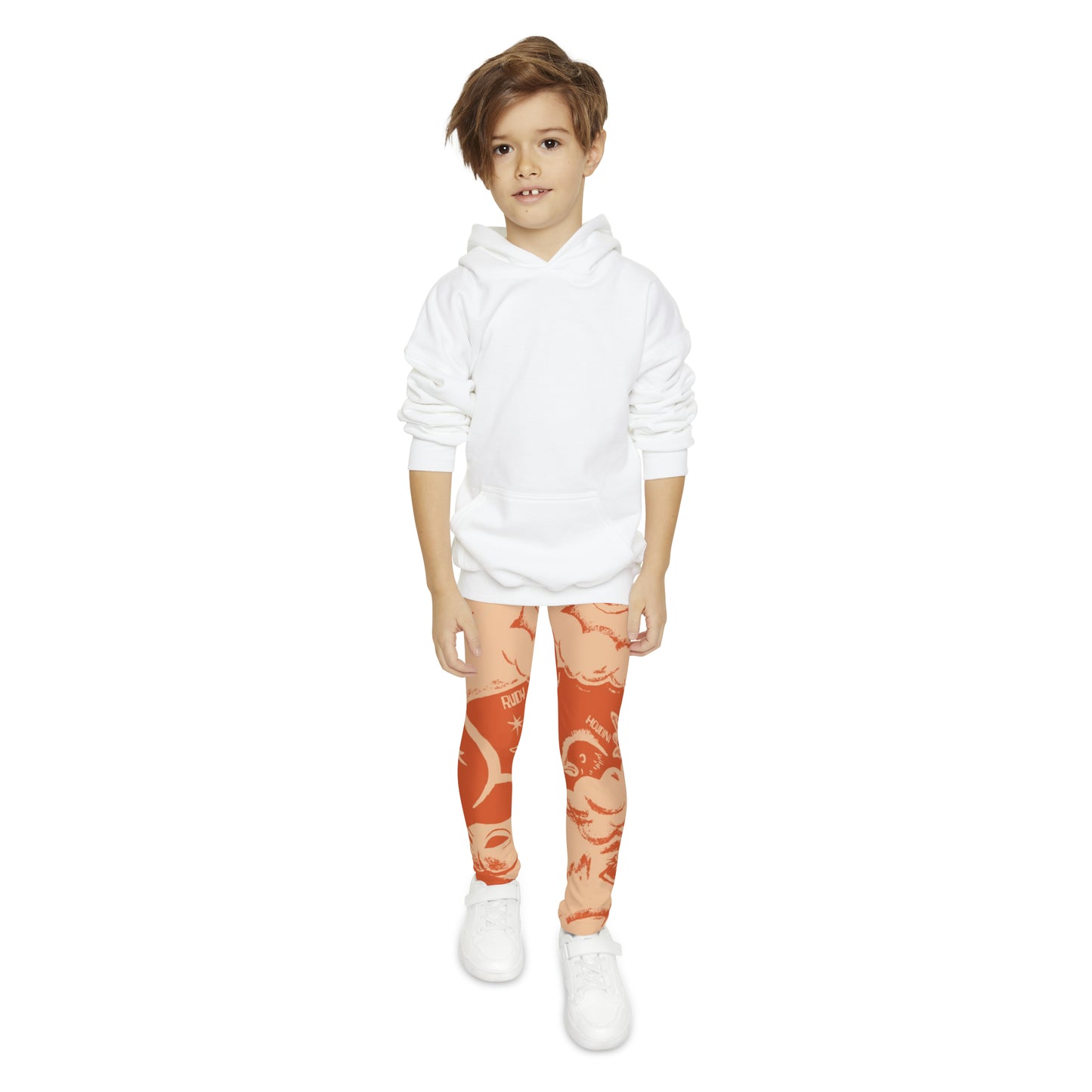 Fluffy Butt Rescue - Forever Minky - Youth Full-Length Leggings (AOP)