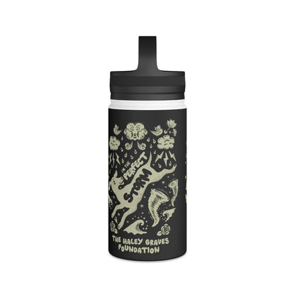 HALEY GRAVES FOUNDATION - STORMY - Stainless Steel Water Bottle, Handle Lid