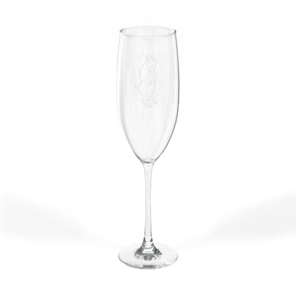 FOREVER REBEL - HALO - Engraved 8oz Champagne Flute — Elegant Celebration Glass