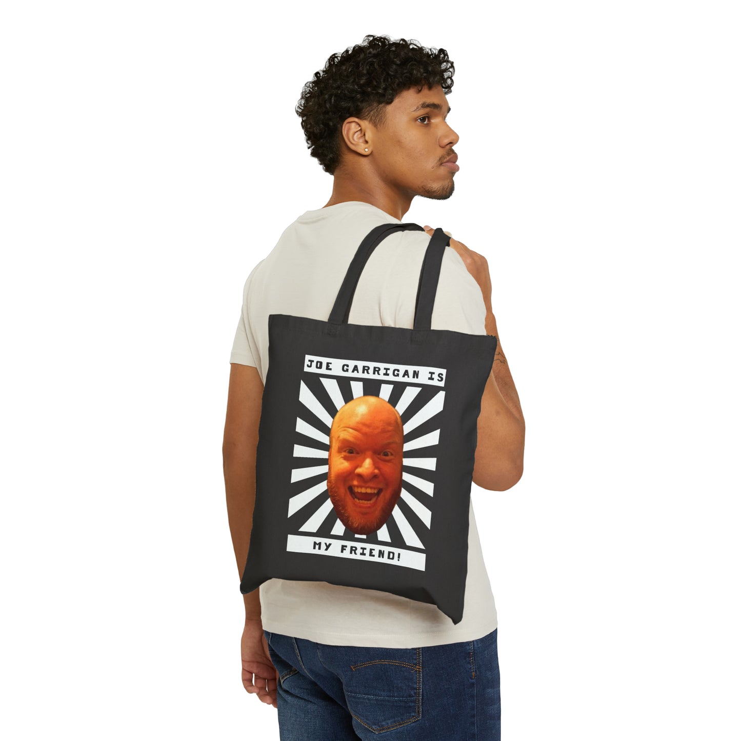 Joe Garrigan is My Friend - Burst - Cotton Canvas Tote Bag