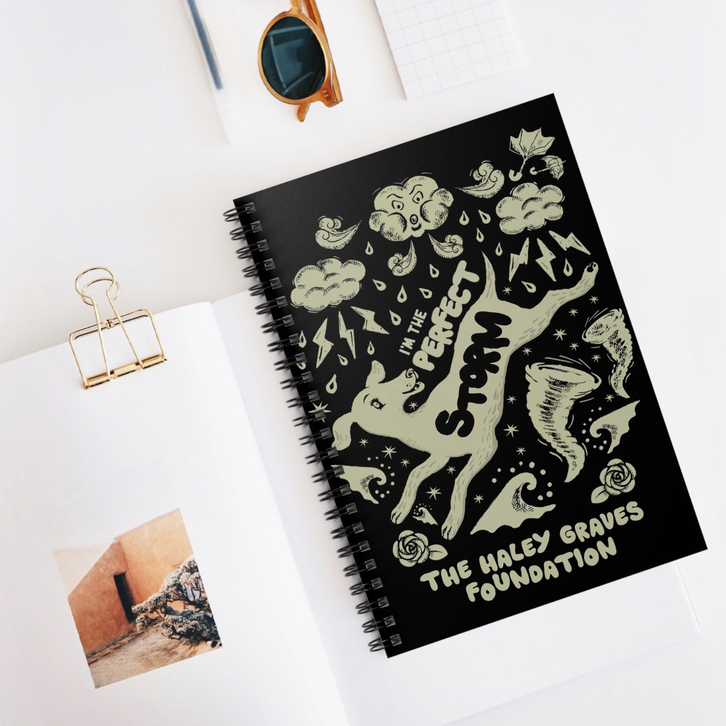 Haley Graves Foundation - Stormy - Spiral Notebook - Ruled Line