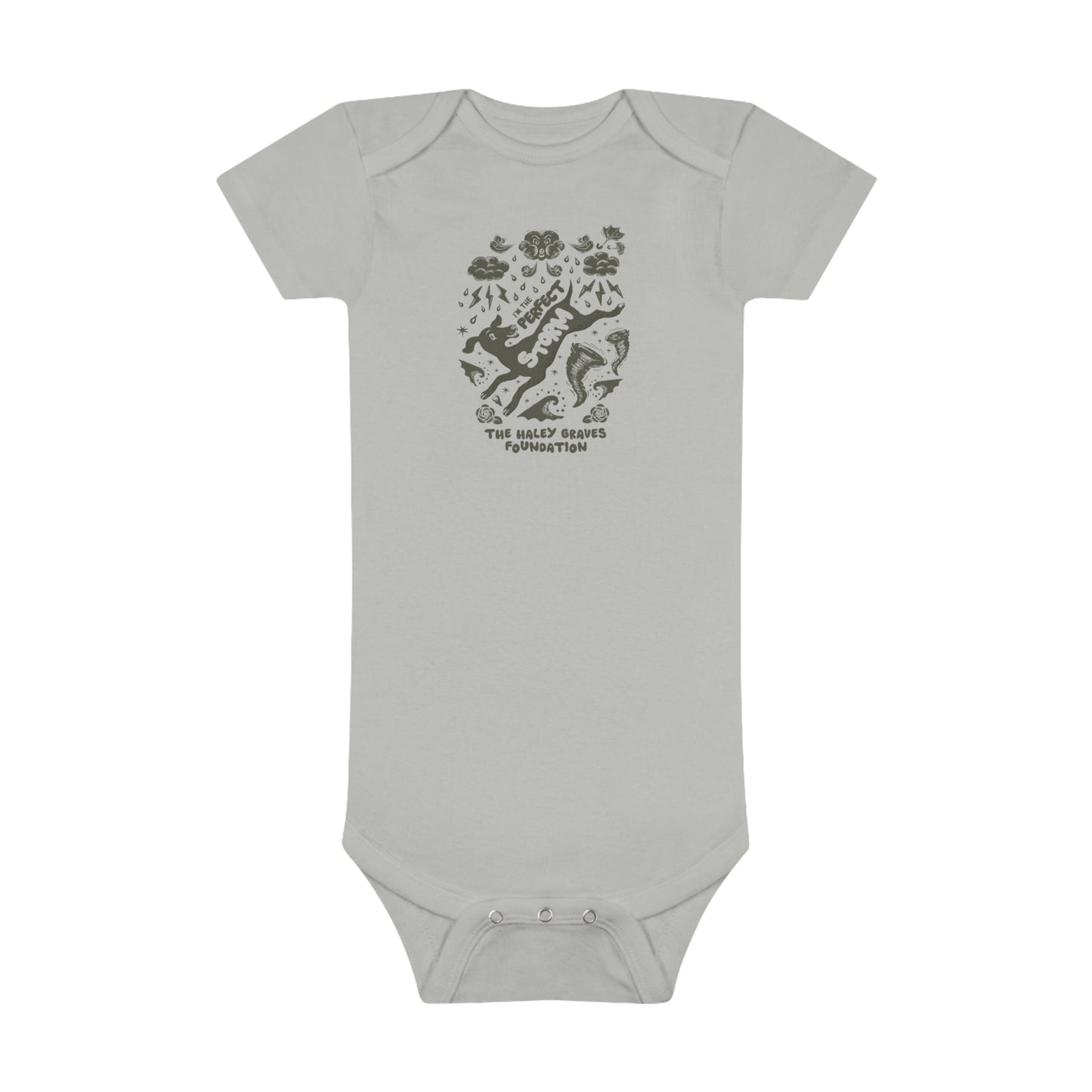 HALEY GRAVES FOUNDATION - STORMY - Baby Short Sleeve Onesie®