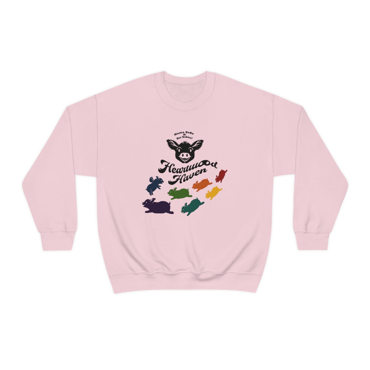 Heartwood Haven - Mama CeCe & Her Babies - Unisex Heavy Blend™ Crewneck Sweatshirt