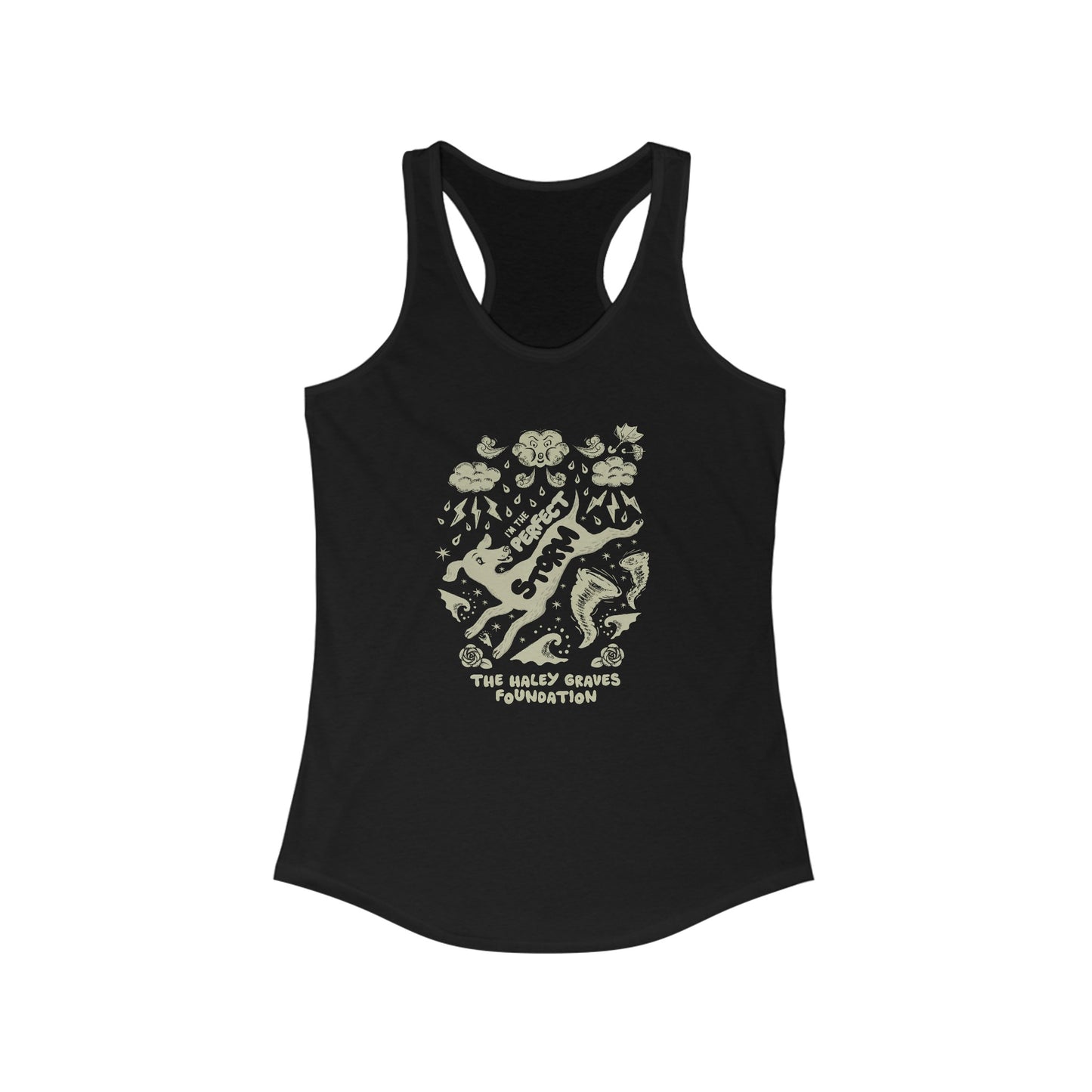 HALEY GRAVES FOUNDATION - STORMY - Women's Ideal Racerback Tank