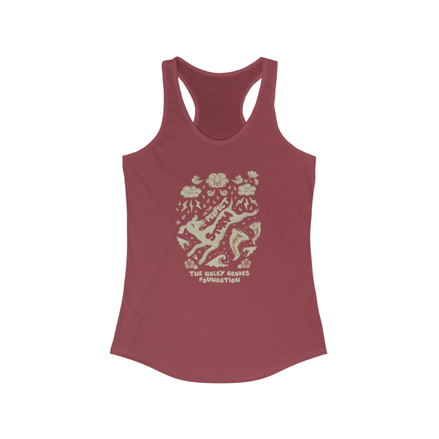 HALEY GRAVES FOUNDATION - STORMY - Women's Ideal Racerback Tank