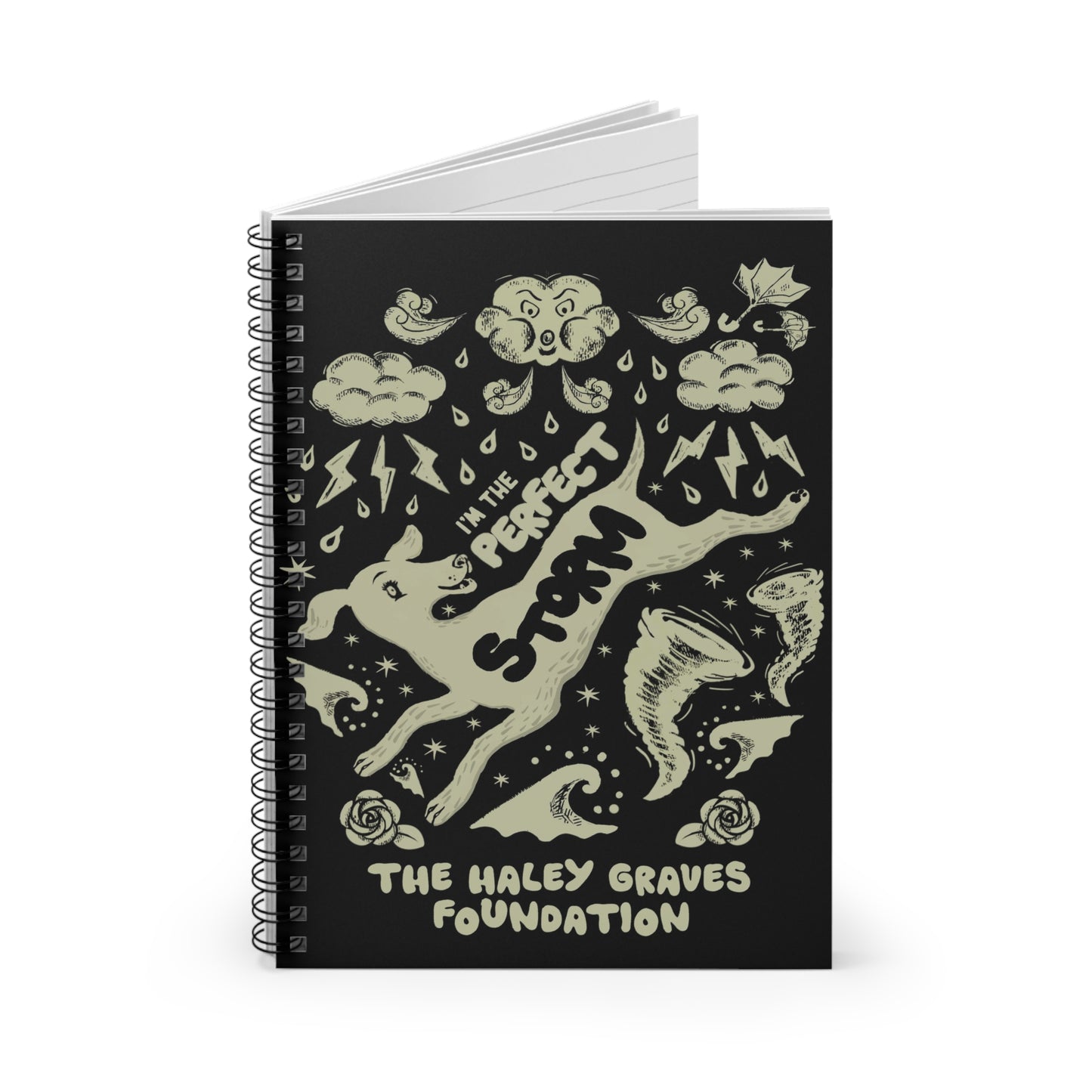 Haley Graves Foundation - Stormy - Spiral Notebook - Ruled Line