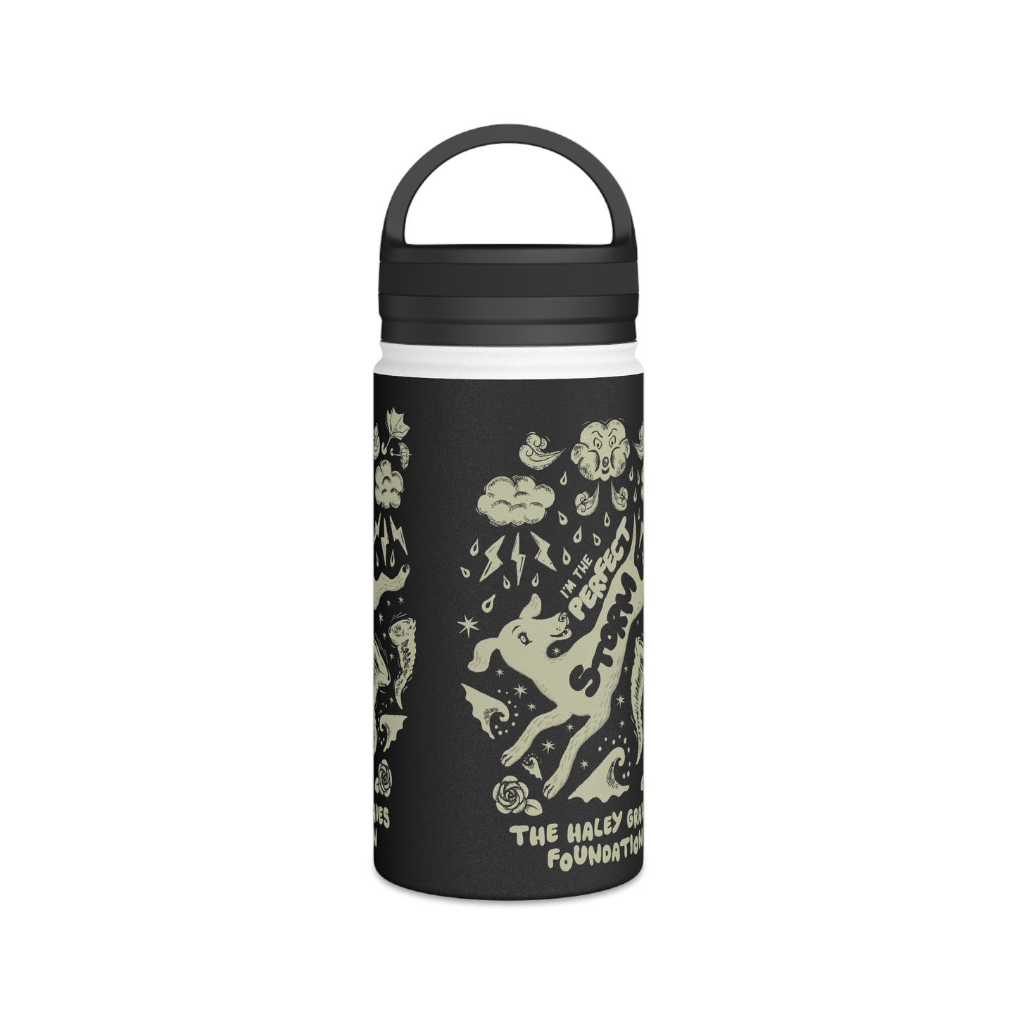 HALEY GRAVES FOUNDATION - STORMY - Stainless Steel Water Bottle, Handle Lid