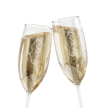FOREVER REBEL - HALO - Engraved 8oz Champagne Flute — Elegant Celebration Glass