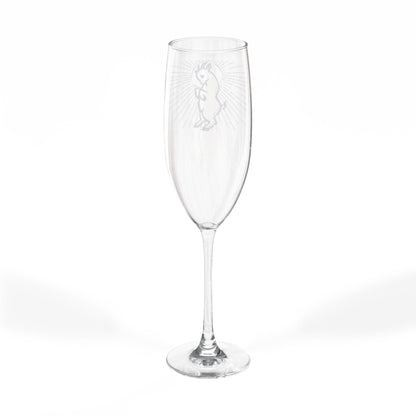 FOREVER REBEL - HALO - Engraved 8oz Champagne Flute — Elegant Celebration Glass