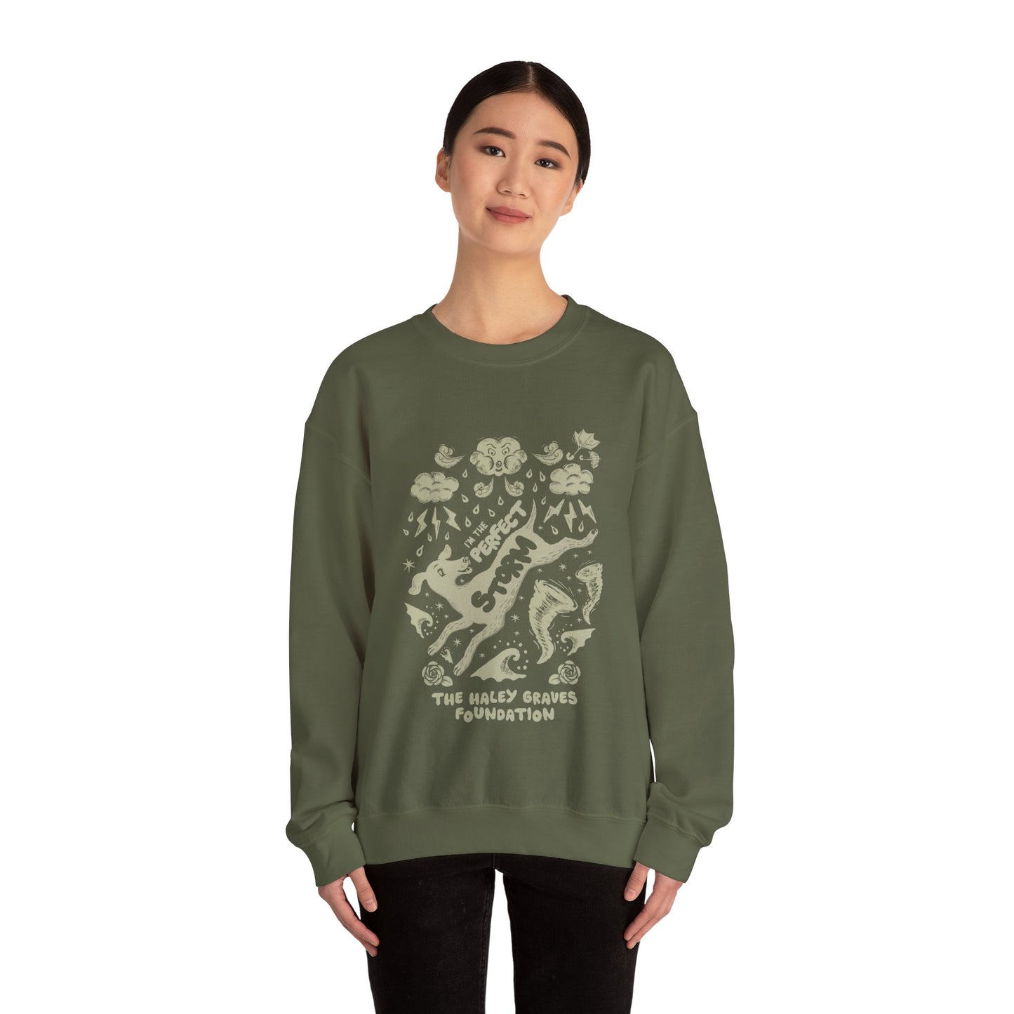 HALEY GROVES FOUNDATION - STORMY - Unisex Heavy Blend™ Crewneck Sweatshirt