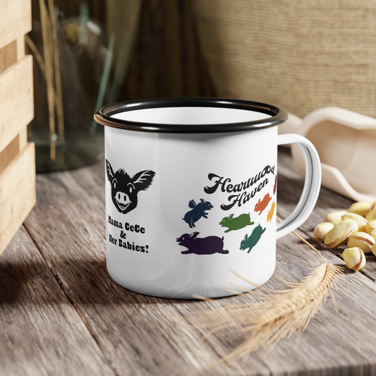 Heartwood Haven - Mama CeCe & Her Babies - Enamel Camp Cup