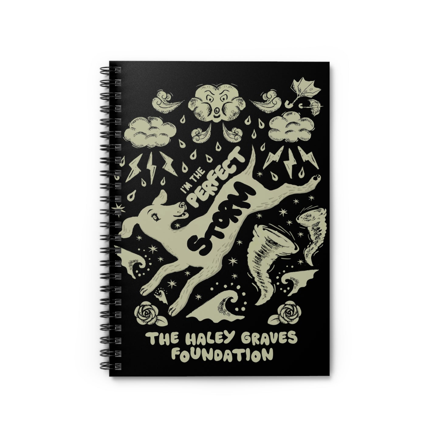 Haley Graves Foundation - Stormy - Spiral Notebook - Ruled Line