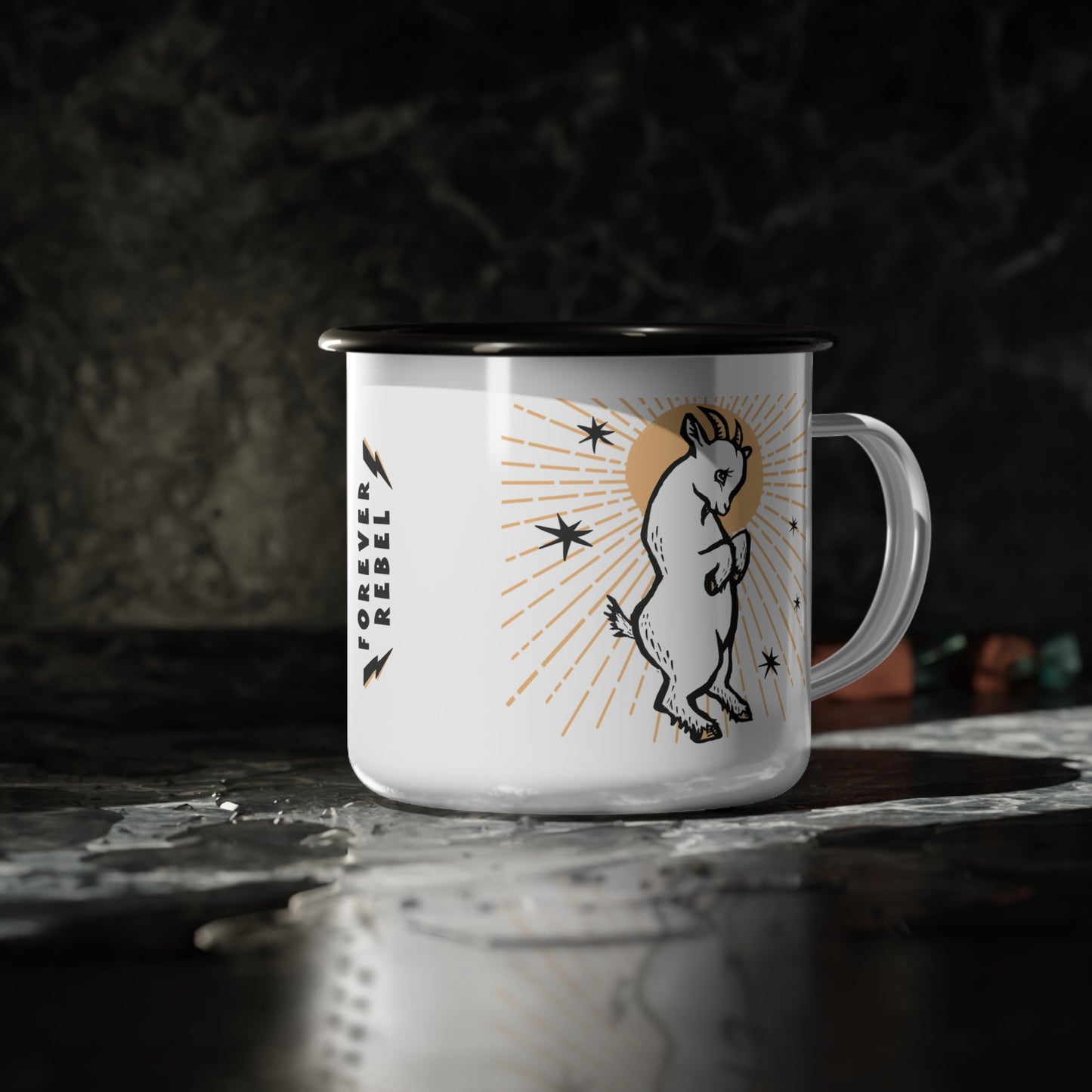 FOREVER REBEL - HALO - Enamel Camp Mug