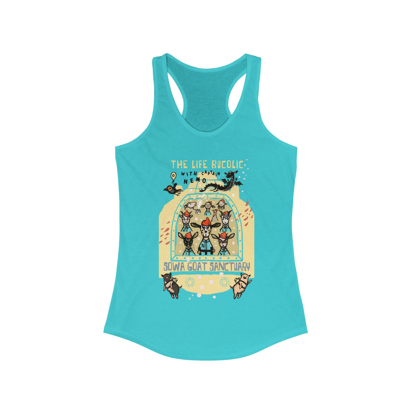 The Life Bucolic with Captain Nemo! - Women's Ideal Racerback Tank