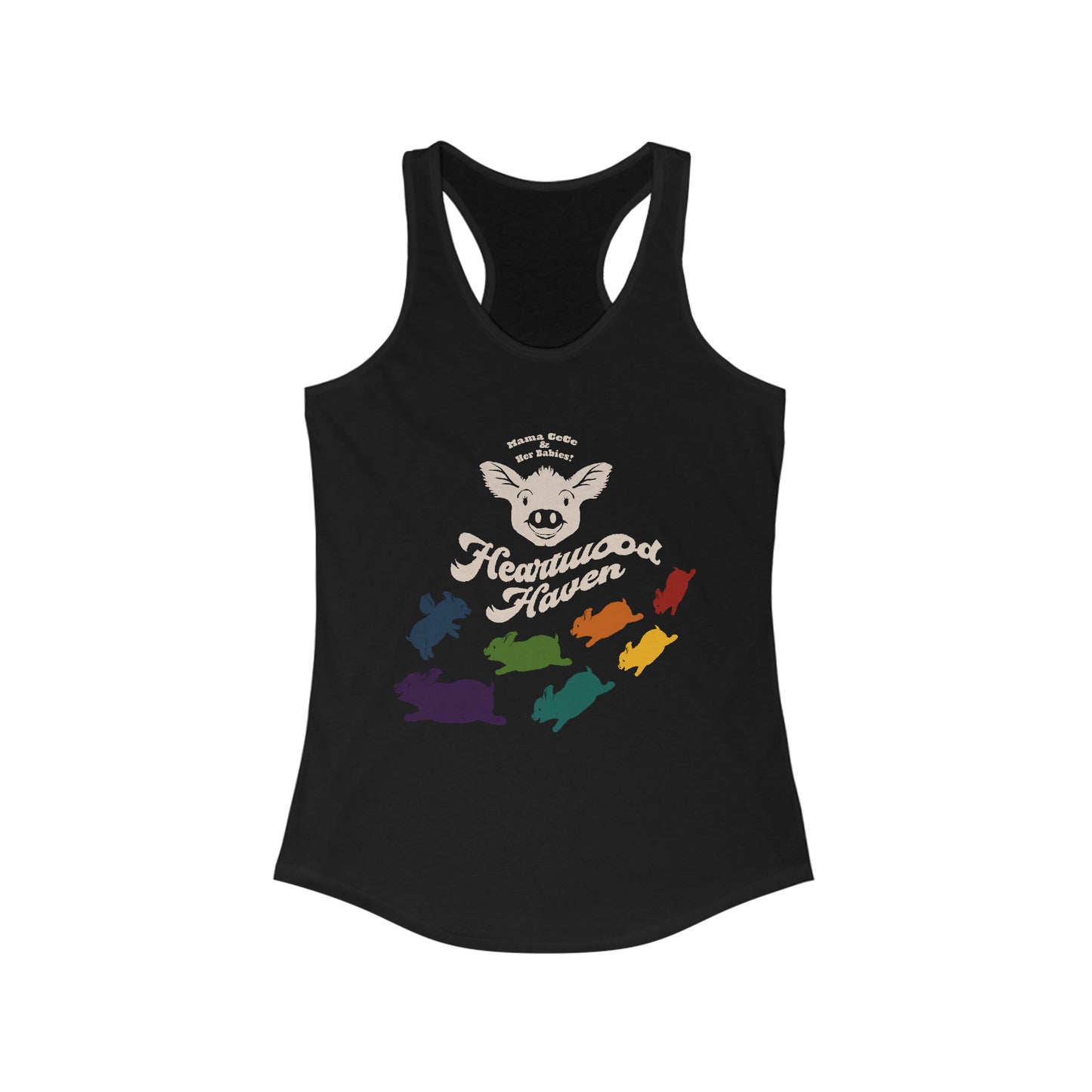 Heartwood Haven - Mama Cece & Her Babies - Women's Ideal Racerback Tank