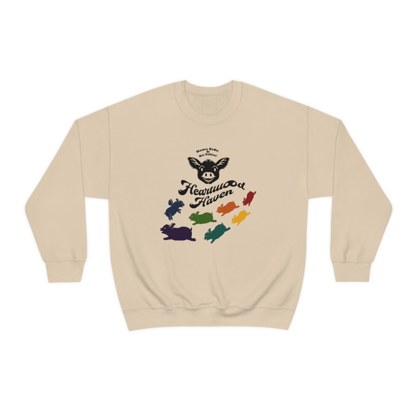 Heartwood Haven - Mama CeCe & Her Babies - Unisex Heavy Blend™ Crewneck Sweatshirt