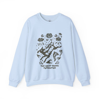 HALEY GROVES FOUNDATION - STORMY - Unisex Heavy Blend™ Crewneck Sweatshirt