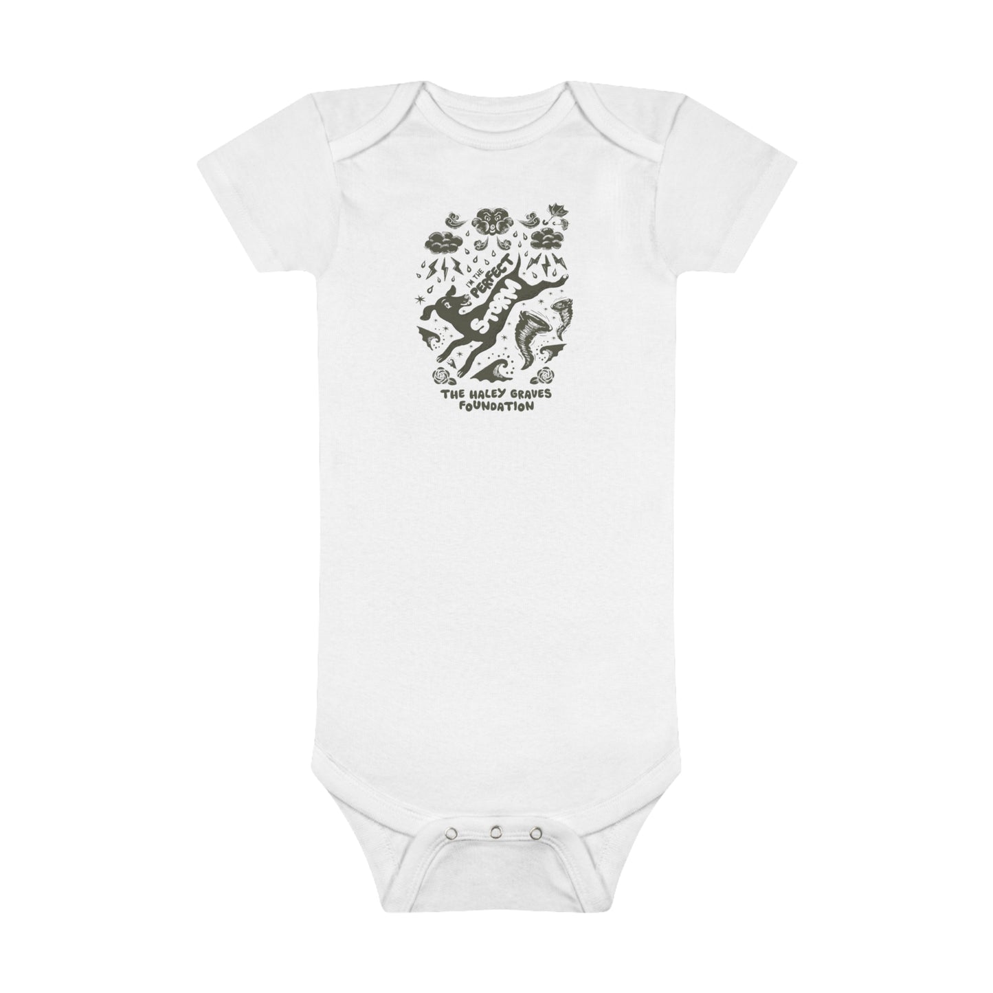 HALEY GRAVES FOUNDATION - STORMY - Baby Short Sleeve Onesie®