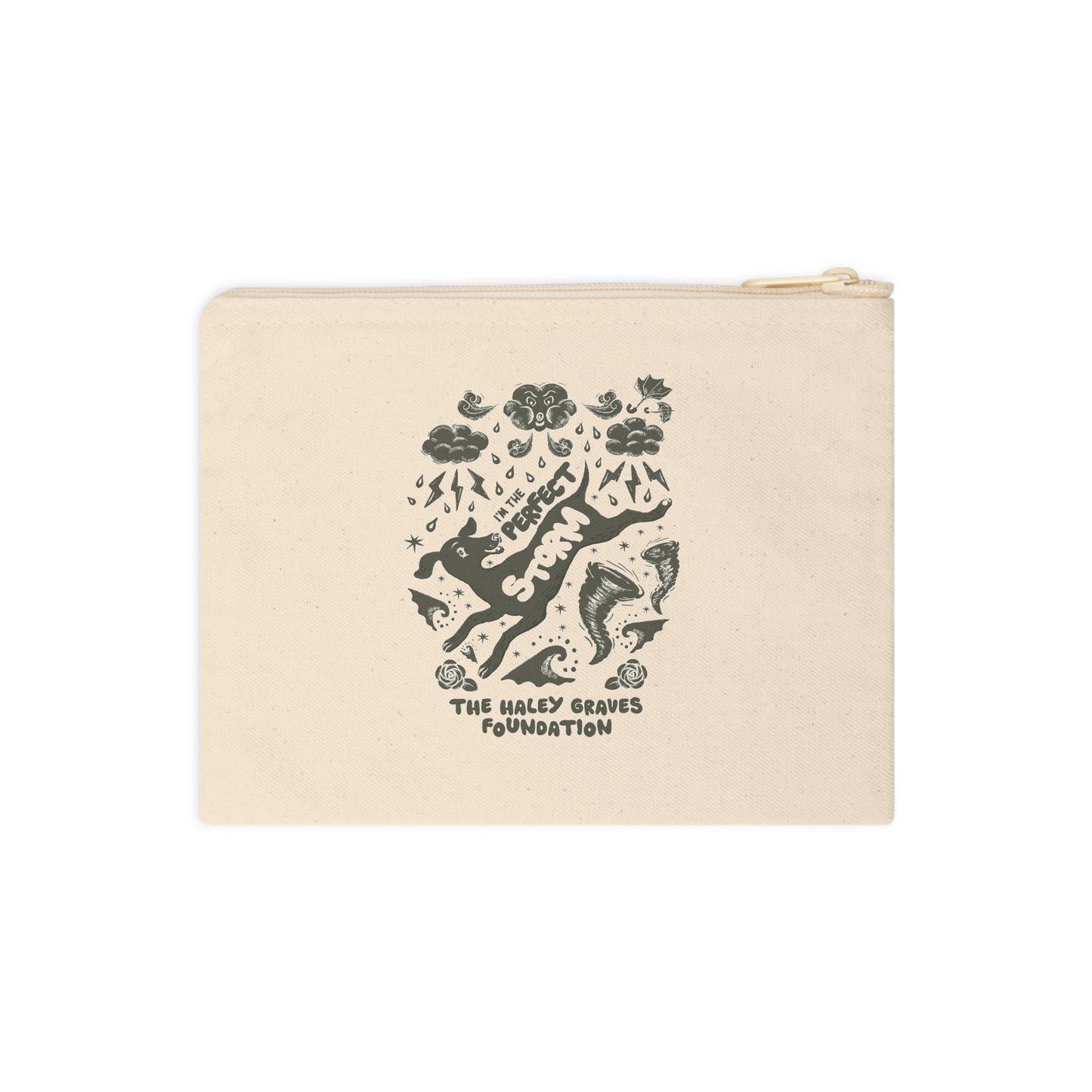 HALEY GRAVES FOUNDATION - STORMY -  Zipper Pouch