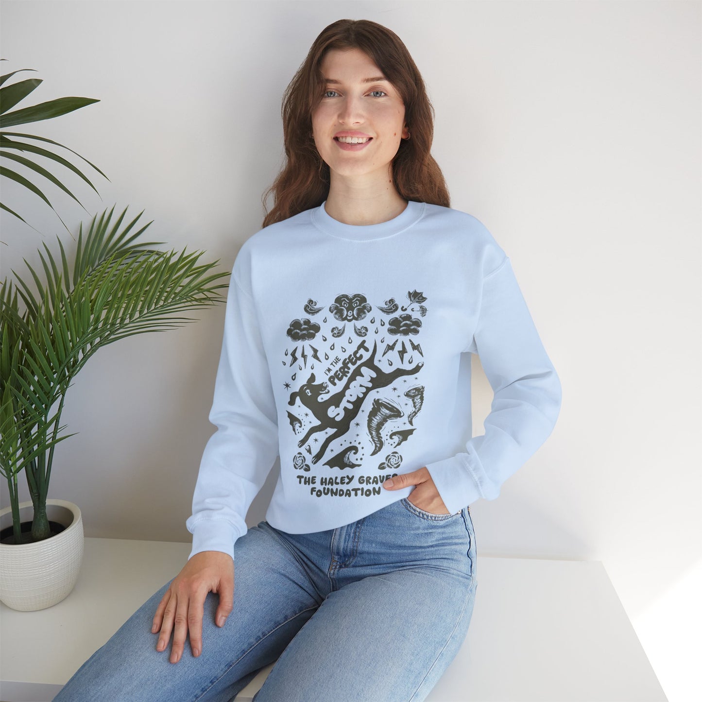 HALEY GROVES FOUNDATION - STORMY - Unisex Heavy Blend™ Crewneck Sweatshirt