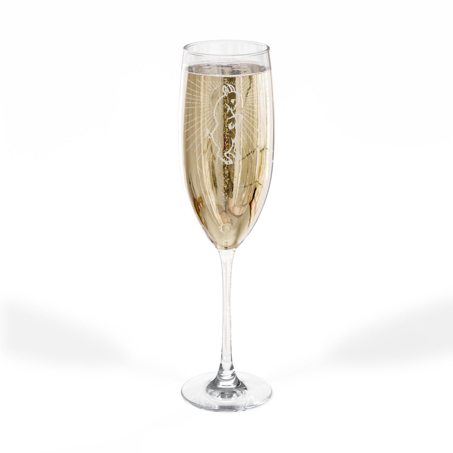 FOREVER REBEL - HALO - Engraved 8oz Champagne Flute — Elegant Celebration Glass
