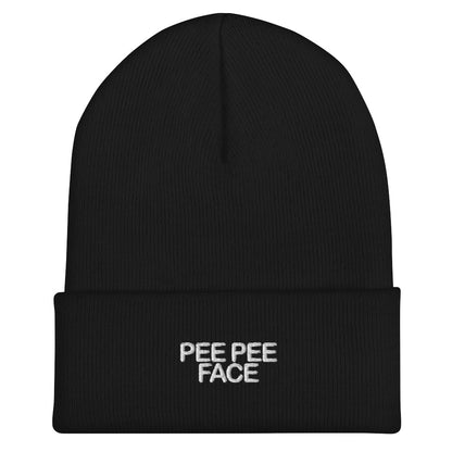 PEE PEE FACE KNIT CAP