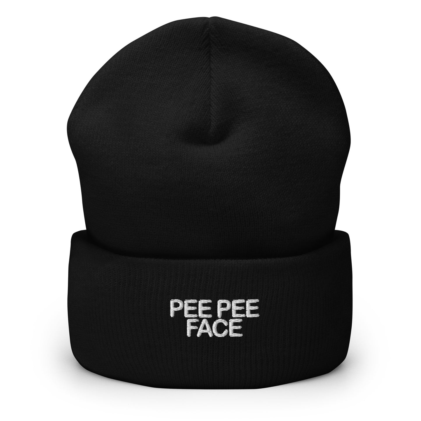 PEE PEE FACE KNIT CAP