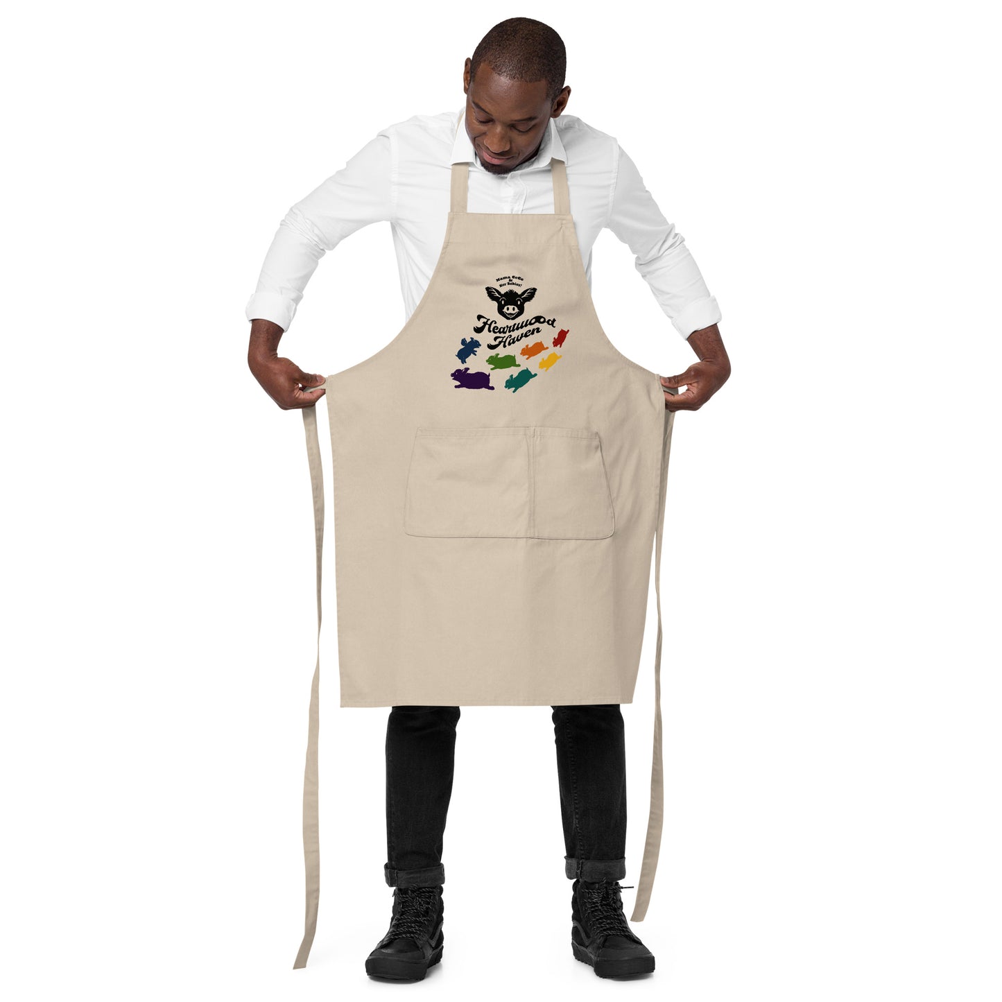 HEARTWOOD HAVEN - Mama CeCe & Her Babies - Organic cotton apron