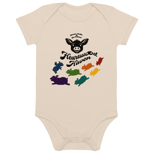 Heartwood Haven - Mama CeCe & Her Babies - Organic cotton baby bodysuit