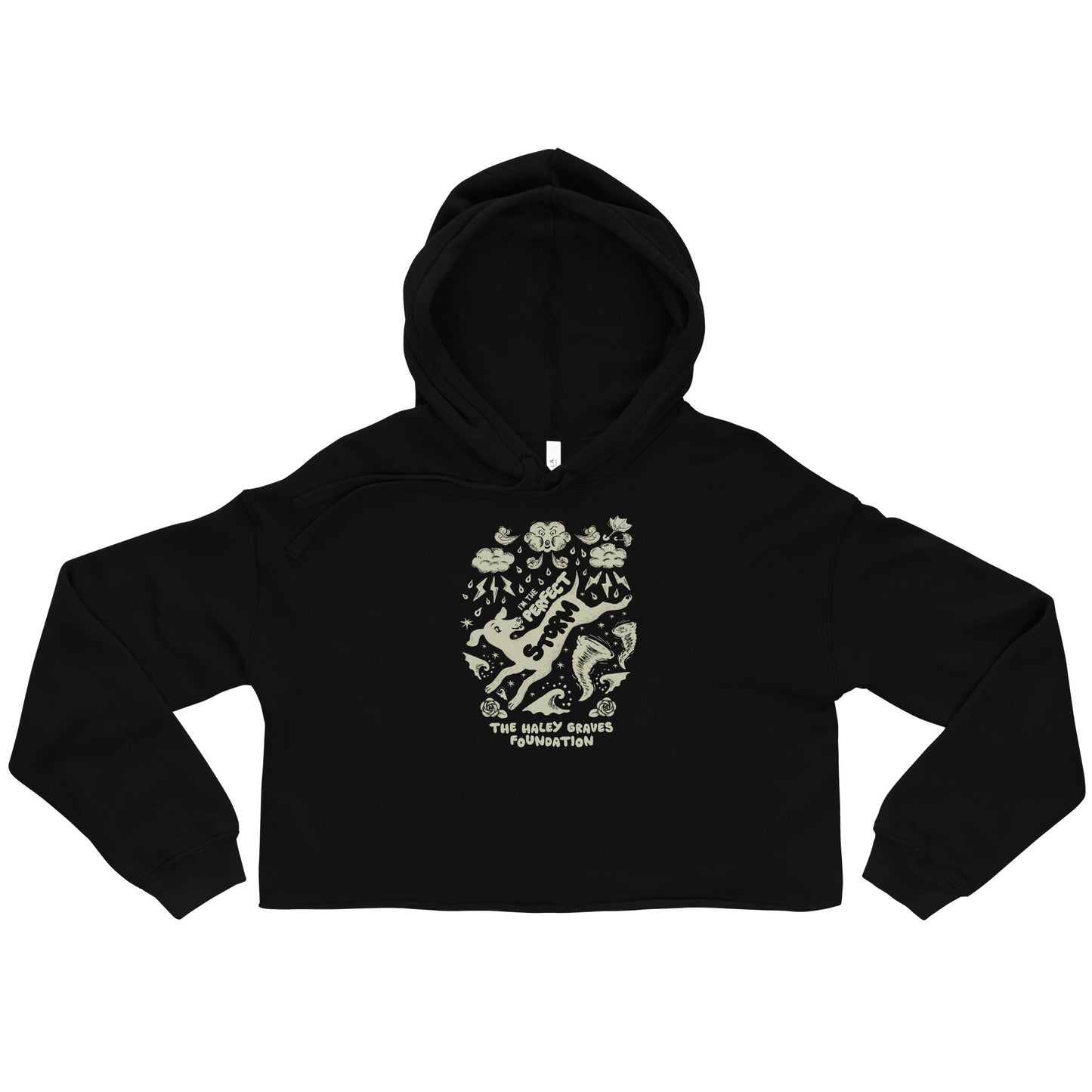 HALEY GRAVES FOUNDATION - STORMY - Crop Hoodie