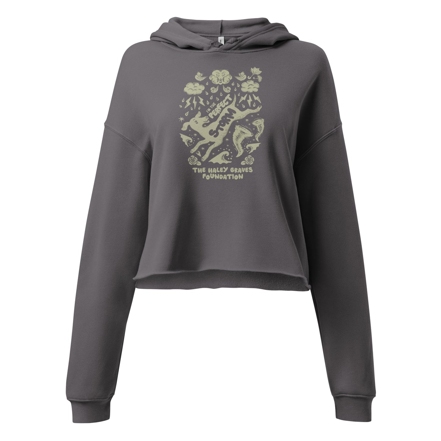 HALEY GRAVES FOUNDATION - STORMY - Crop Hoodie