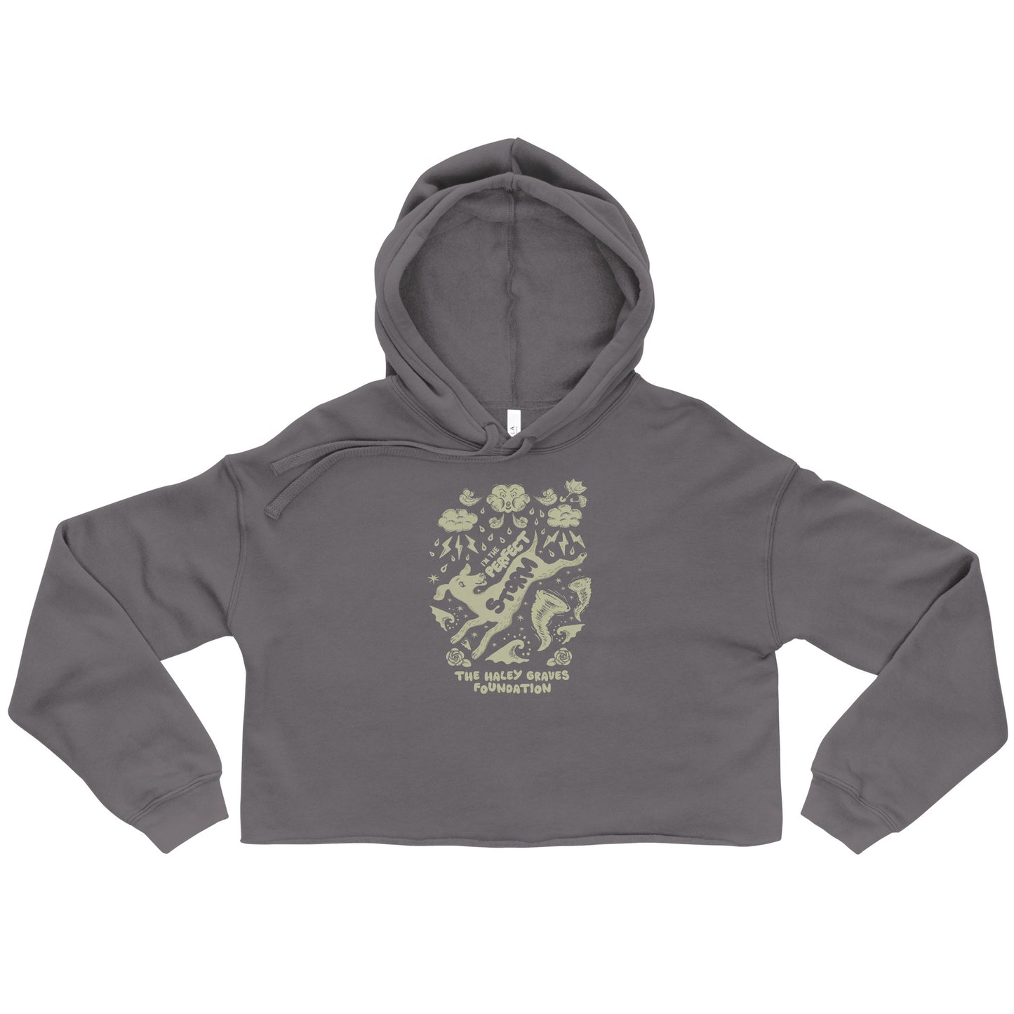 HALEY GRAVES FOUNDATION - STORMY - Crop Hoodie